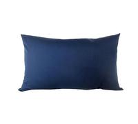 Federa per cuscino lunga in twill, 60 x 80 cm, 21 colore blu scuro