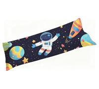 Federa per Cuscino Lungo 50 x 150 cm, Federe Cuscino Letto Universo, Copricuscino Velluto Blu Navy, Morbido Antiscivolo, Copertura Protettiva Lavabile, Copertura Decorativa per Divano o Letto S3-1427