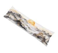 Federa per Cuscino Lungo 50x150cm Grigio Velluto Morbido Copricuscini Divano Lungo, Pittura a inchiostro Federa Cuscino Cuscini Decorativi per Letto con Cerniera Invisibile, Stampa Fronte-Retro bz-406