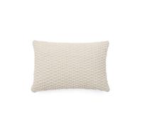 Federa per cuscino Mascarell in cotone e poliestere bianco 40 x 60 cm