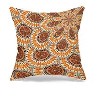 Federa per cuscino Moda Africa Astratto Motivo grafico retrò Tribale Africano Azteco Artigianato Romanzo Trama Vintage Disegnato Accogliente Lino Quadrato Decorativo Fodere per cuscino per divano le