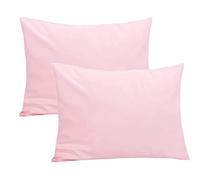 Federa per cuscino per lettino da bambino, tinta unita, 40 x 60 cm, 2 confezioni 100% cotone morbido per biancheria da letto per ragazzi e ragazze