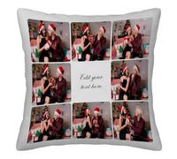 Federa per cuscino personalizzata con immagine e testo, federa personalizzata per coppie, amici, famiglia, perfetta per San Valentino, compleanno