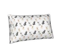 Federa per cuscino queen size standard - 50,8 x 76,2 cm in microfibra con simpatico bulldog francese multicolore stampato - morbida federa da viaggio dimensioni standard con cerniera