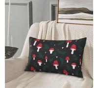 Federa per cuscino queen size standard - Soft Comfort 50,8 x 76,2 cm Amanita fungo k federa con cerniera, federe per cuscino da viaggio dimensioni standard