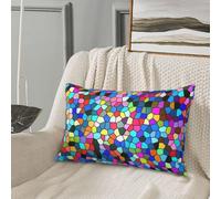 Federa per cuscino queen size standard - Soft Comfort 50,8 x 76,2 cm colorato tie dye vetro colorato k federa per cuscino con cerniera, federe da viaggio dimensioni standard