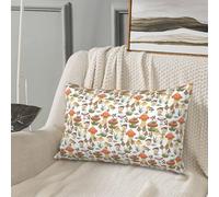 Federa per cuscino queen size standard - Soft Comfort 50,8 x 76,2 cm funghi K federa con cerniera, federe da viaggio dimensioni standard