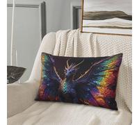 Federa per cuscino queen size standard - Soft Comfort 50,8 x 76,2 cm Rainbow Wings Majestic Dragon Federa per cuscino con cerniera, federe da viaggio dimensioni standard