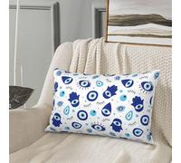 Federa per cuscino queen size standard - Soft Comfort 50,8 x 76,2 cm vintage blu Evil Eye federa con cerniera, federe per cuscino da viaggio dimensioni standard