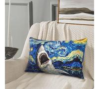 Federa per cuscino queen size standard - Soft Comfort 50,8 x 76,2 cm vintage Starry Sky Shark federa con cerniera, federe per cuscino da viaggio dimensioni standard