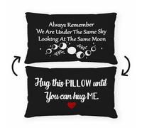 Federa per cuscino reversibile con scritta "Always Remember We are Under The Same Sky", decorazione per la casa e la camera da letto, 30,5 x 50,8 cm, regalo per fidanzato, ragazza (colore nero - 3)