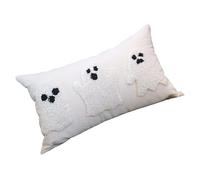 Federa per cuscino ricamata a tema Halloween per sedia camera da letto in tessuto stile stagionale Wight ricamato federa per cuscino morbida per Halloween