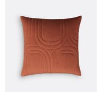 Federa per cuscino velluto cotone 65x65cm, Honorine Marrone 65 x 65 cm