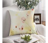 Federa per cuscino verde regalo vintage con artigianato romantico sfocato astratto dolce bellezza colore cosmo fiori trame fodera per cuscino cuscino quadrato per divano sedia biancheria da letto 18