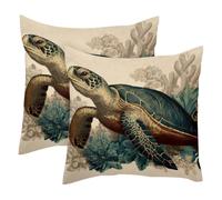 Federa per cuscino vintage in morbido velluto, decorativa, double-face, 50 x 50 cm (inserti non inclusi)