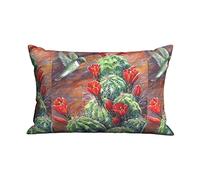 Federa per Cuscino Wilder California Prickly Pear Cactus Divano Copricuscini con Cerniera Invisibile Morbido Copricuscino, per Letto, Interni Ed Esterni, Sedia, 40x60cm
