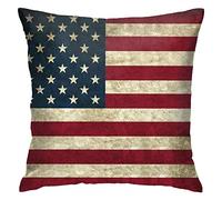 Federa per Divano Bandiera Americana Bandiera Vintage degli Stati Uniti 45X45Cm Fodere per Cuscini Morbida Federe Interessante Copricuscini per Casa Ufficio La Casa