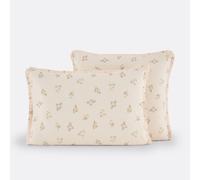 Federa per guanciale 50% cotone riciclato, Camomille Multicolore 63 x 63 cm