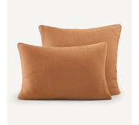 Federa per guanciale garza di cotone biologico, Yafa Marrone 65 x 65 cm