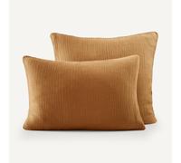 Federa per guanciale garza di cotone biologico, Yafa Marrone 65 x 65 cm