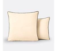 Federa per guanciale in cotone lavato, Merida Bianco 50 x 70 cm
