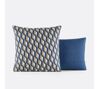 Federa per guanciale percalle di cotone, Milano Blu 50 x 70 cm