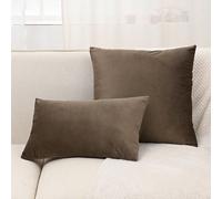 Federa Piatta In Velluto Olandese Da 1 Pezzo O Federa Lombare, Adatta Per Il Divano Del Soggiorno Della Camera Da Letto 40*40,45*45,40*60,30*50,50*50Colore unico,A strisceTessuto