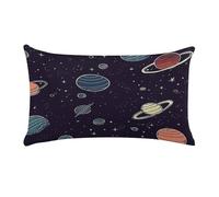 Federa Protezione Space Planet Resistenti Federe Cuscini Lavabili Protezione del Cuscino per Divano Soggiorno Viaggio 16"X24"