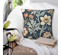 Federa quadrata con cornice William Morris Botanical Bliss, cuscino decorativo per casa, soggiorno