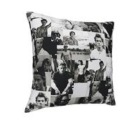 Federa quadrata JJ Maybank con stampa completa e motivi squisiti su entrambi i lati, 45 x 45 cm, 1 unità, per uso decorativo e regalo in casa, auto e biblioteca