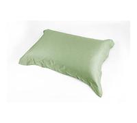 Federa Satin Tinta Unita, Fodera in Cotone Biancheria Letto (Verde)