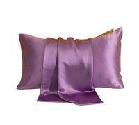 Federa Seta Cuscino 1 federa in seta solida, fodera for cuscino decorativa di lusso, stile busta, protezione for capelli e pelle, federa standard for letto matrimoniale.