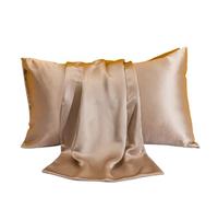 Federa Seta Cuscino 1 federa in seta solida, fodera for cuscino decorativa di lusso, stile busta, protezione for capelli e pelle, federa standard for letto matrimoniale.