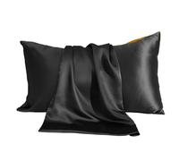 Federa Seta Cuscino 1 federa in seta solida, fodera for cuscino decorativa di lusso, stile busta, protezione for capelli e pelle, federa standard for letto matrimoniale.