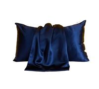 Federa Seta Cuscino 1 federa in seta solida, fodera for cuscino decorativa di lusso, stile busta, protezione for capelli e pelle, federa standard for letto matrimoniale.