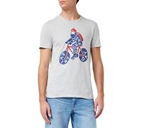 Fédération française de cyclisme Meffcycts014 T-Shirt, Grigio melo, S Uomo