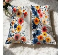 Federe 25x45cm Bianco Federe Cuscini Divano Federa Seta Federa Seta Cuscino Fiore Veluto Cotone Cuscino Letto 50x80 , Decorazione Della Casa Regali Adatto Donna Idee Regalo Donna Decorazione 0q-208