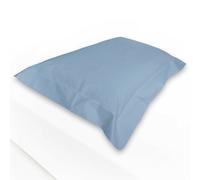 FEDERE A COPPIA CUSCINI LETTO 3 VOLANI COTONE TINTA UNITA I SOGNI® VARI COLORI