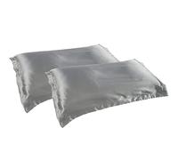 Federe, Confezione da 2 federe in seta 21 x 33 pollici multicolore(2pcs-01)