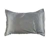 Federe, Confezione da 2 federe in seta 21 x 33 pollici multicolore(Light Grey)