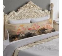 Federe Cuscini 30x90 cm Grigio Federe Rosa Cuscino per Dormire Sul Sianco 90 cm Supporto Gravidanza Ideale per Il Riposo Notturno Cuscino Lungo on Chiusura Lampo, Cuscini per Il Vorpo e Maternità O-48