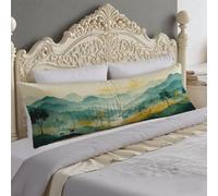 Federe Cuscini 30x90 cm Paesaggio Federe Turchese Cuscino per Dormire Sul Sianco 90 cm Supporto Gravidanza, Riposo Notturno Cuscino Lungo on Chiusura Lampo, Cuscini per Il Vorpo e Maternità O-1101