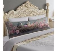Federe Cuscini 30x90 cm Rosa Federe Floreale Cuscino per Dormire Sul Sianco 90 cm Supporto Gravidanza per Il Riposo Notturno Cuscino Lungo on Chiusura Lampo, Cuscini per Il Vorpo e Maternità O-1167