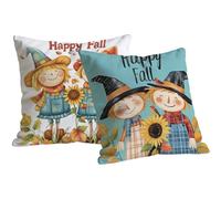 Federe Cuscini 35x35 Cuscini da Esterno Impermeabili, Girasole Stampa, Resistente velluto Copricuscini, con la Cerniera Invisibile, Divano Soggiorno Letto Decorative Copricuscino, Autunno H-61