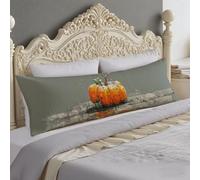 Federe Cuscini 40x120cm Bruciato Federe Grigio Cuscino per Dormire Sul Sianco 120X40 Supporto Gravidanza, Riposo Notturno Cuscino Lungo on Chiusura Lampo, Cuscini per Il Vorpo e Maternità O-1017