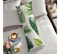 Federe Cuscini 40x120cm Smeraldo Federe Bianco Cuscino per Dormire Sul Sianco 120X40 Supporto Gravidanza, Riposo Notturno Cuscino Lungo on Chiusura Lampo, Cuscini per Il Vorpo e Maternità O-1884