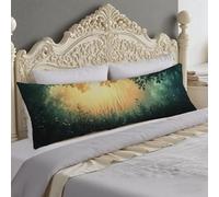 Federe Cuscini 40x120cm Verde Federe Paesaggio Cuscino per Dormire Sul Sianco 120X40 Supporto Gravidanza, Riposo Notturno Cuscino Lungo on Chiusura Lampo, Cuscini per Il Vorpo e Maternità O-1092