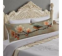 Federe Cuscini 40x140 cm Rosa Federe Uccello Cuscino per Dormire Sul Sianco 140cm Supporto Gravidanza per Il Riposo Notturno Cuscino Lungo on Chiusura Lampo, Cuscini per Il Vorpo e Maternità O-1038