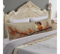 Federe Cuscini 40x145 cm Bruciato Federe Uccello Cuscino per Dormire Sul Sianco 145cm Supporto Gravidanza, Riposo Notturno Cuscino Lungo on Chiusura Lampo, Cuscini per Il Vorpo e Maternità O-1059