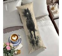 Federe Cuscini 40x145 cm Grigio Federe Crema Cuscino per Dormire Sul Sianco 145cm Supporto Gravidanza per Il Riposo Notturno Cuscino Lungo on Chiusura Lampo, Cuscini per Il Vorpo e Maternità O-1917